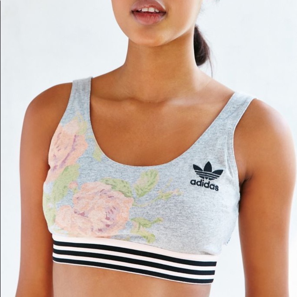 Adidas Originals Pastel Rose Cropped Top / Bra - Picture 2 of 16